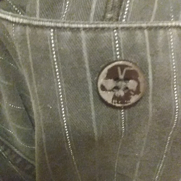 "VINTAGE" VANS+ Dickie's COLAB!! OLD SKOOL Pinstriped Punk ☠️☠️ shorts 2011 - Picture 3 of 15